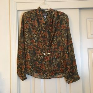 Vintage Quo Silk Top Size Small